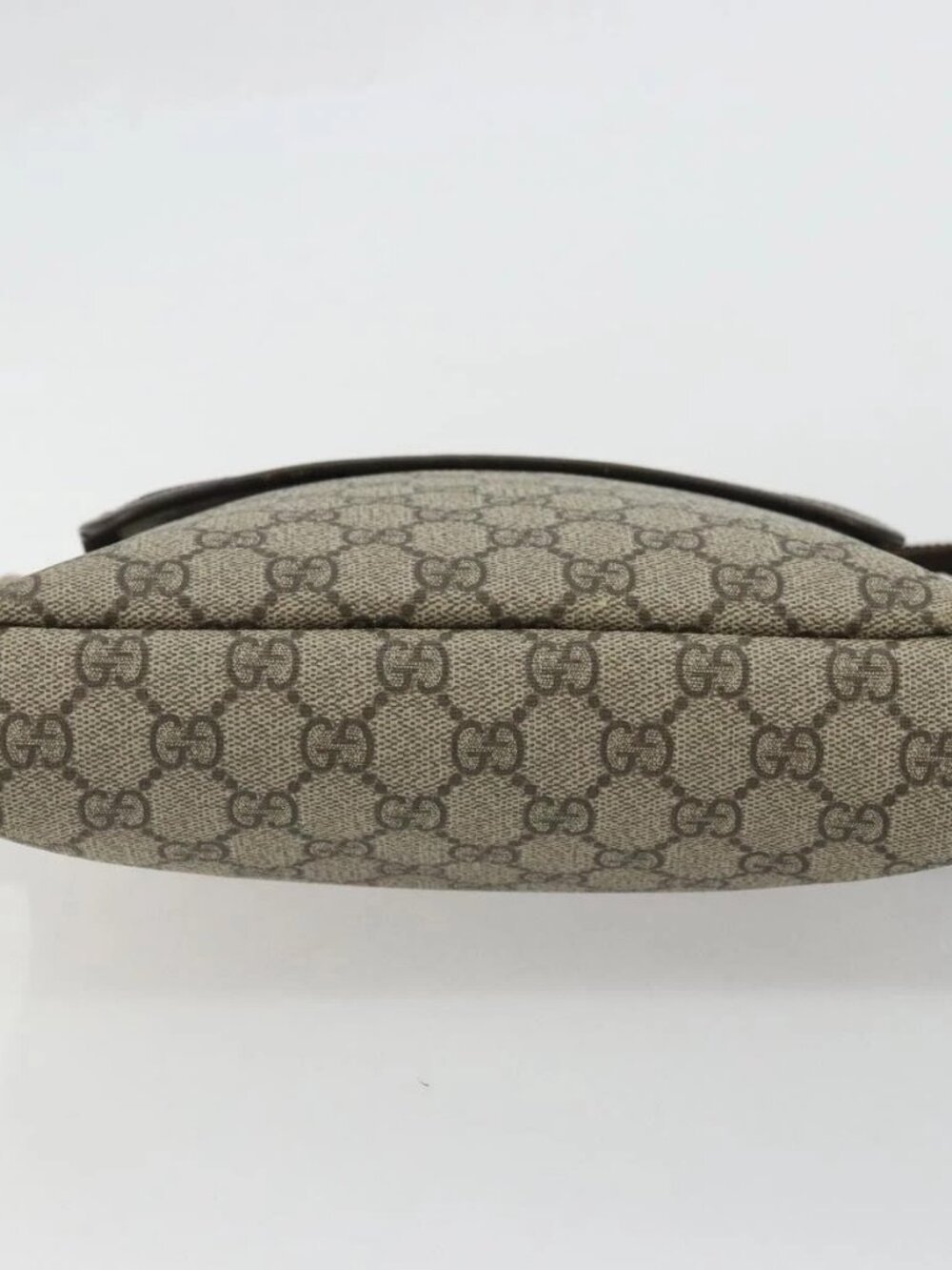 GUCCI GG Supreme Shoulder Bag PVC Beige Gold Auth 175441 - Picture 6 of 16